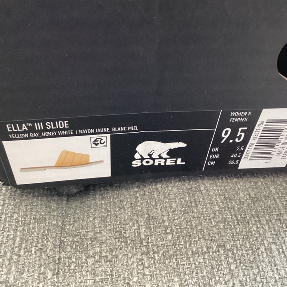 SOREL Ella III Quilted Puff Slide Sandal (Women), size 9.5 M - Picture 9 of 9